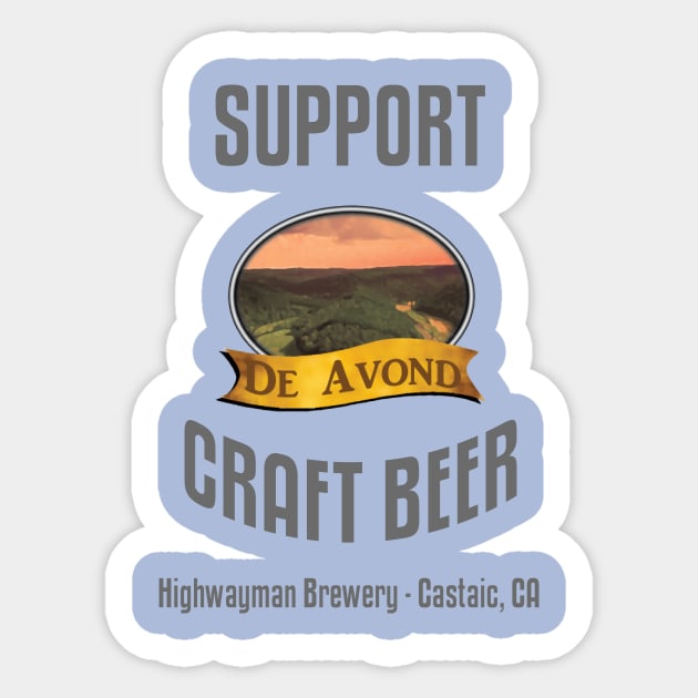 HMB Support Craft Beer: De Avond Sticker by kevos